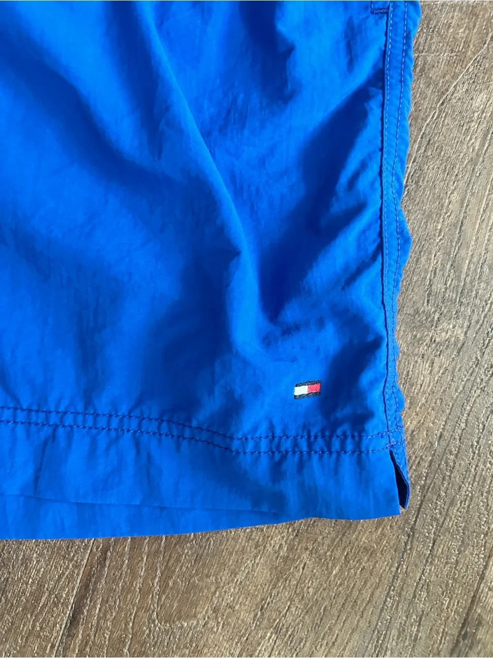 Tommy Hilfiger Blue Logo Americana Patriotic Lined Swim Trunks Men's Size Small